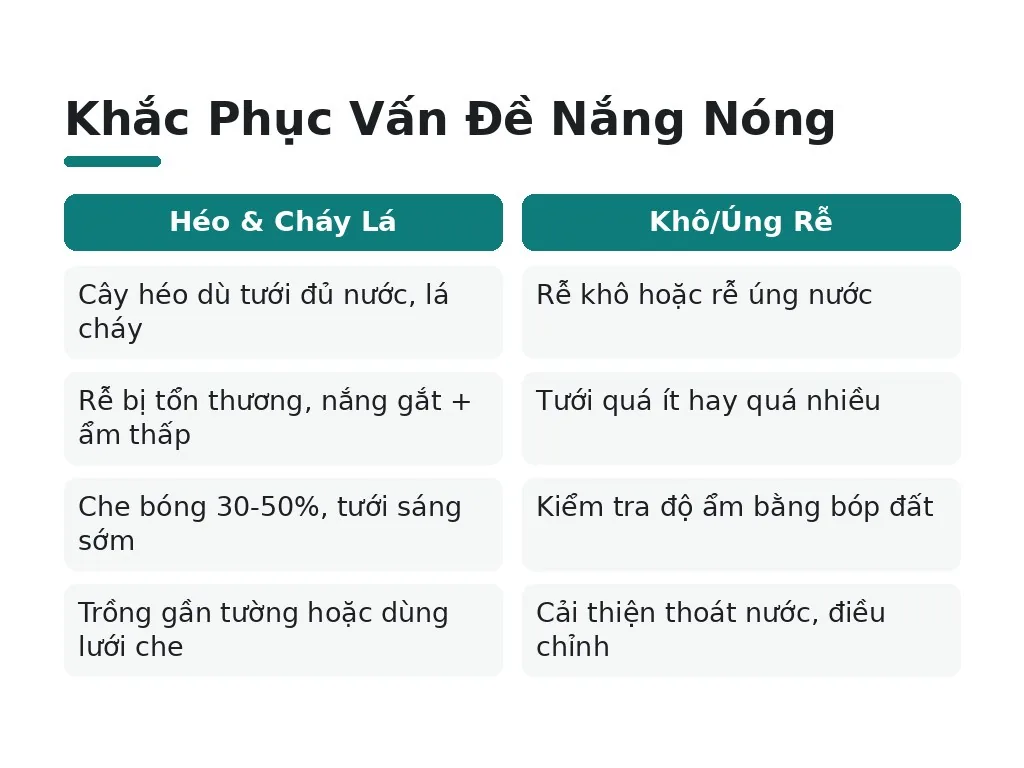 Khắc Phục Vấn Đề Nắng Nóng