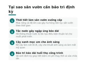Tại sao sân vườn cần bảo trì định kỳ
