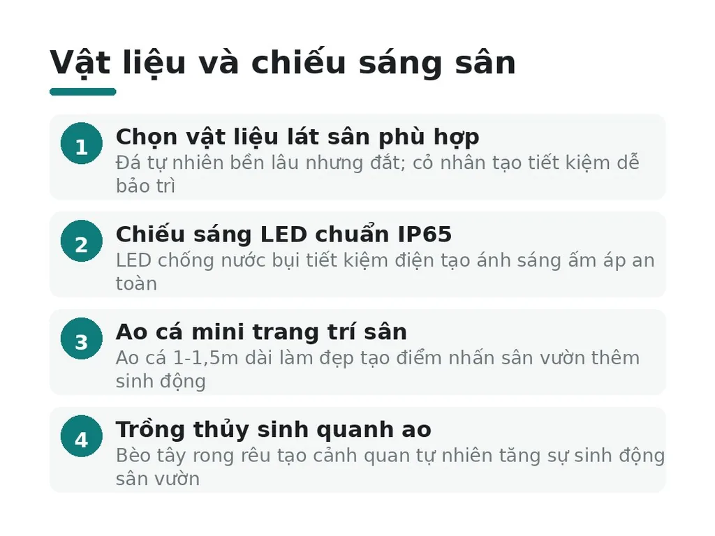 Vật liệu và giải pháp chiếu sáng hiện đại