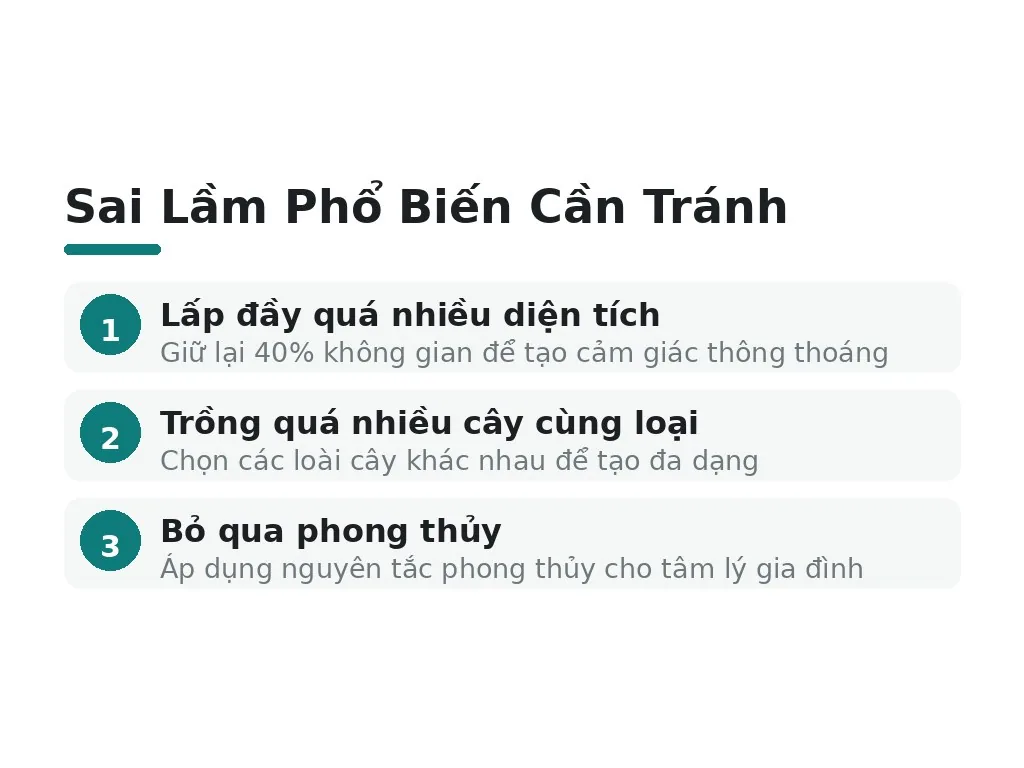 Sai lầm phổ biến và cách tránh