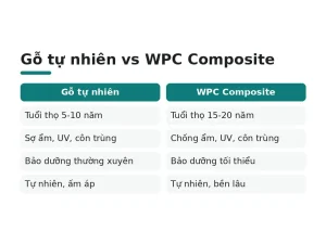 Gỗ tự nhiên vs WPC Composite