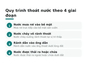 Quy trình thoát nước theo 4 giai đoạn