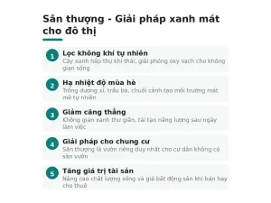 Sân thượng - Giải pháp xanh mát cho đô thị